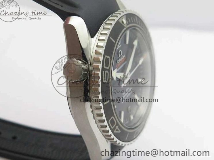 0119 Planet Ocean Pro Ceramic Bezel 45mm 1:1 OMF Best Edition On Rubber Strap A8500 (Black Balance Wheel) MoistureWicking 8136